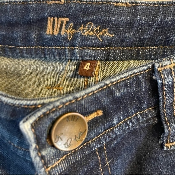 Kut from the Kloth Jean women’s blue size 4 Catherine Boyfriend distressed GUC - Picture 3 of 13